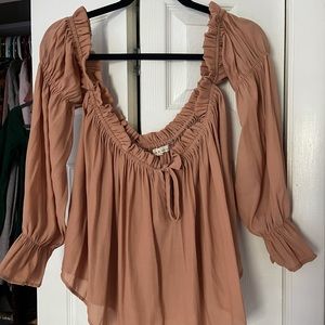 Off the shoulder, romantic blouse